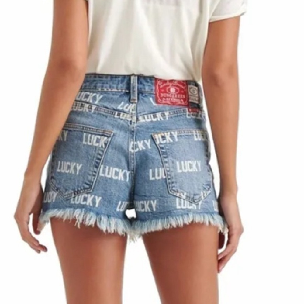 Lucky Brand Vintage Totally Lucky Pins High Rise denim short